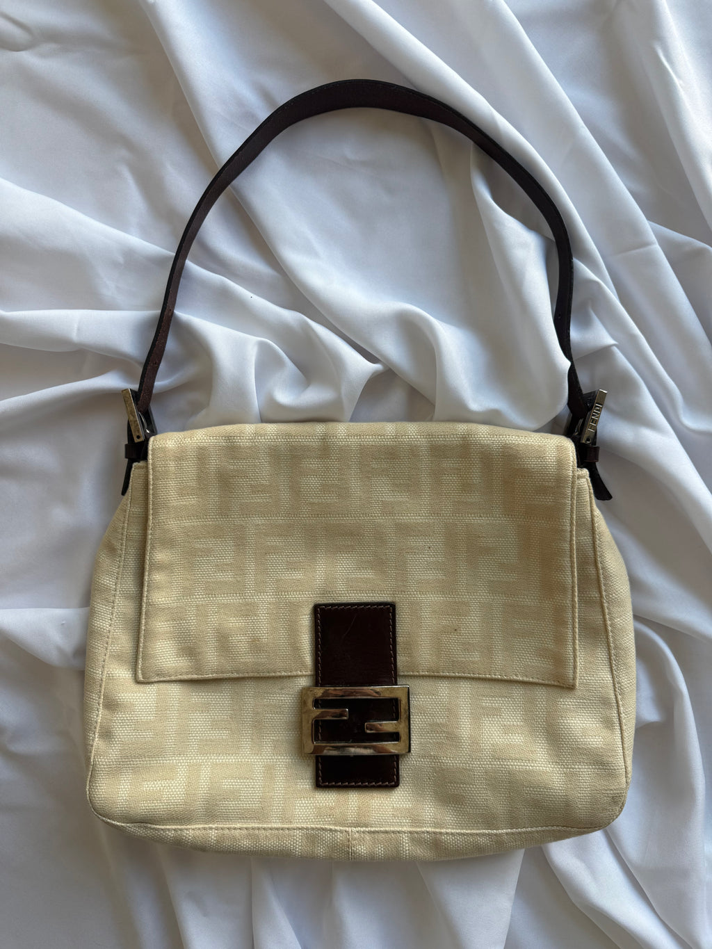 FENDI ZUCCA MAMMA BAGUETTE BAG