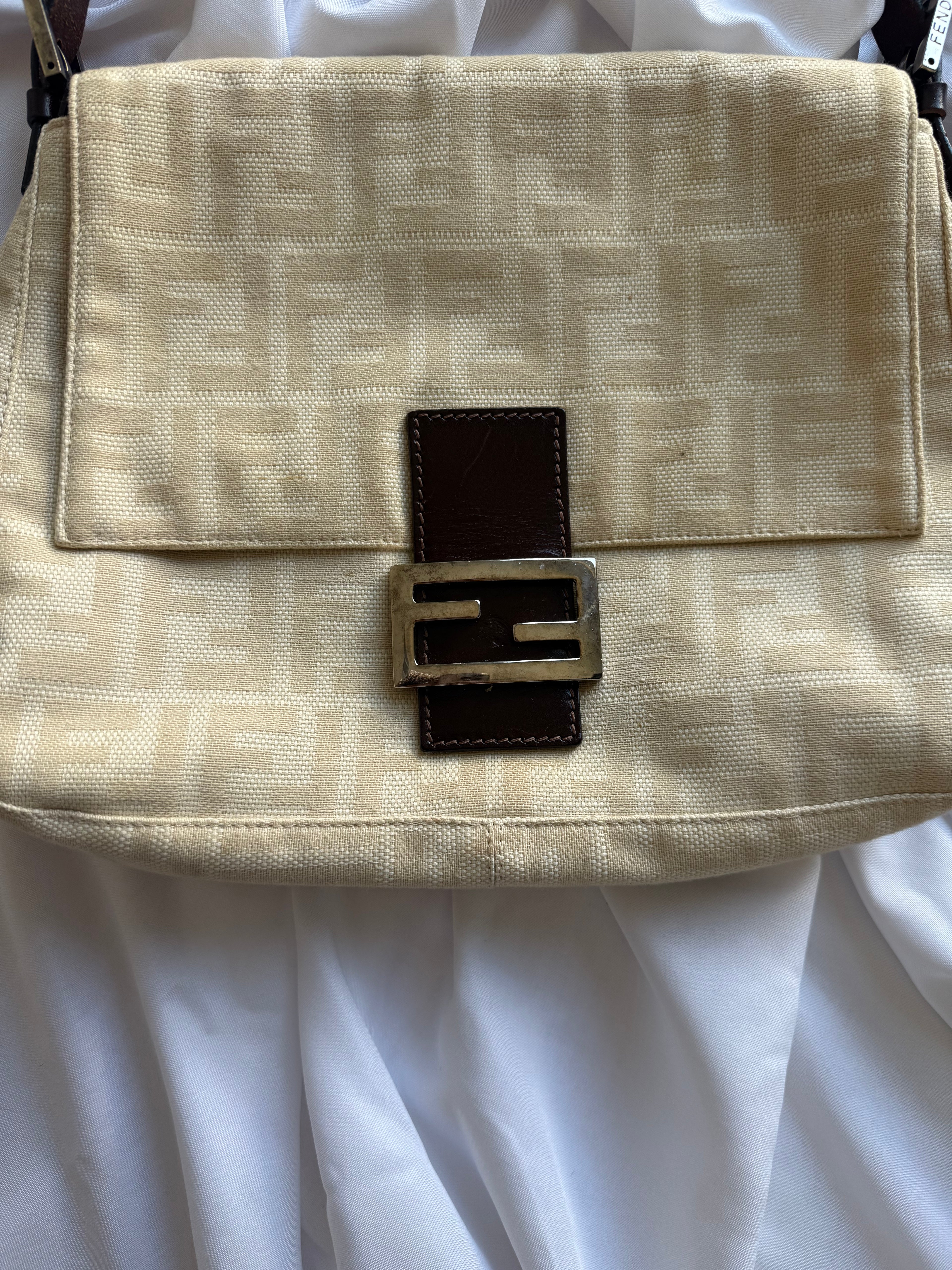 FENDI ZUCCA MAMMA BAGUETTE BAG