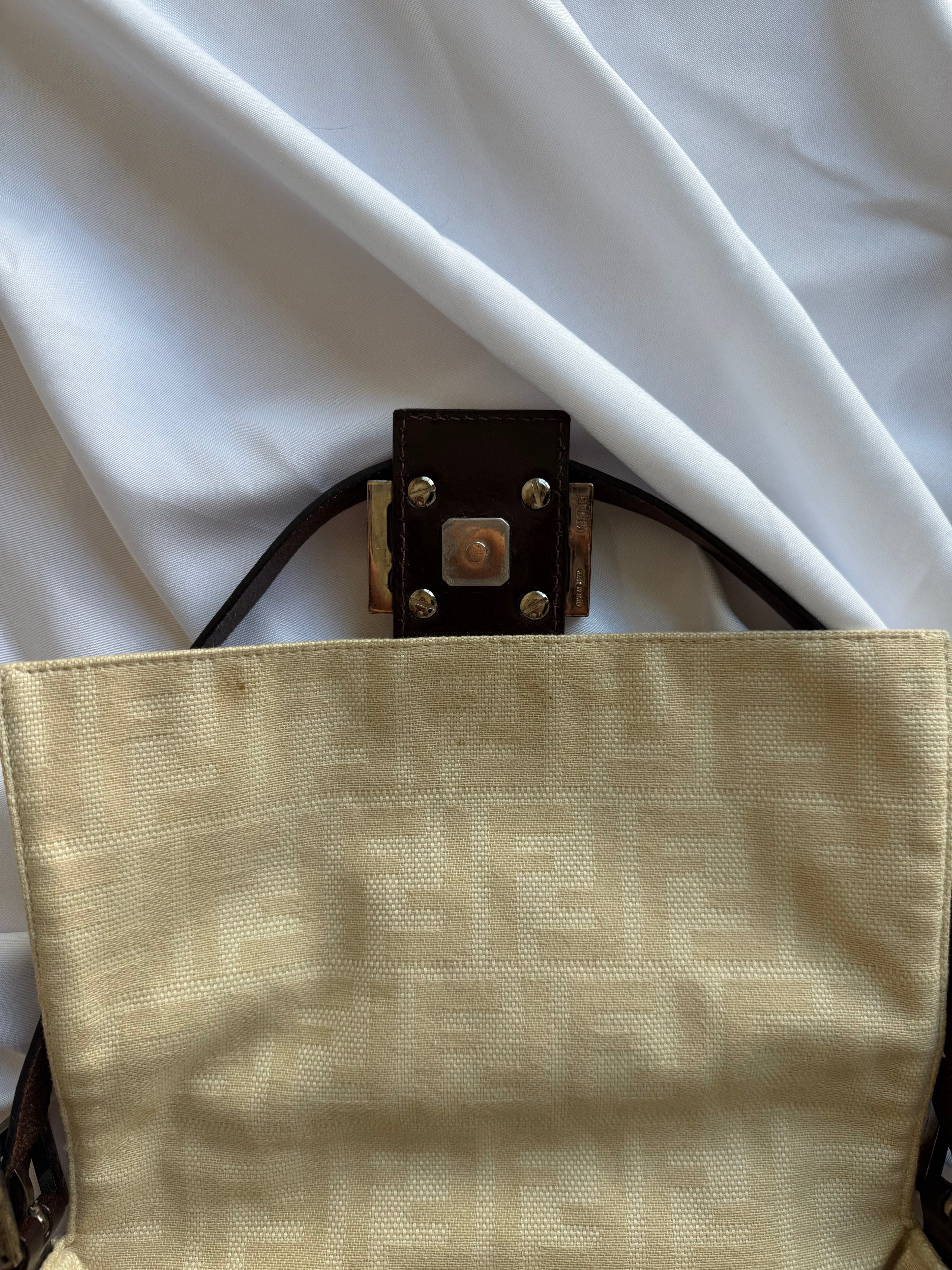 FENDI ZUCCA MAMMA BAGUETTE BAG