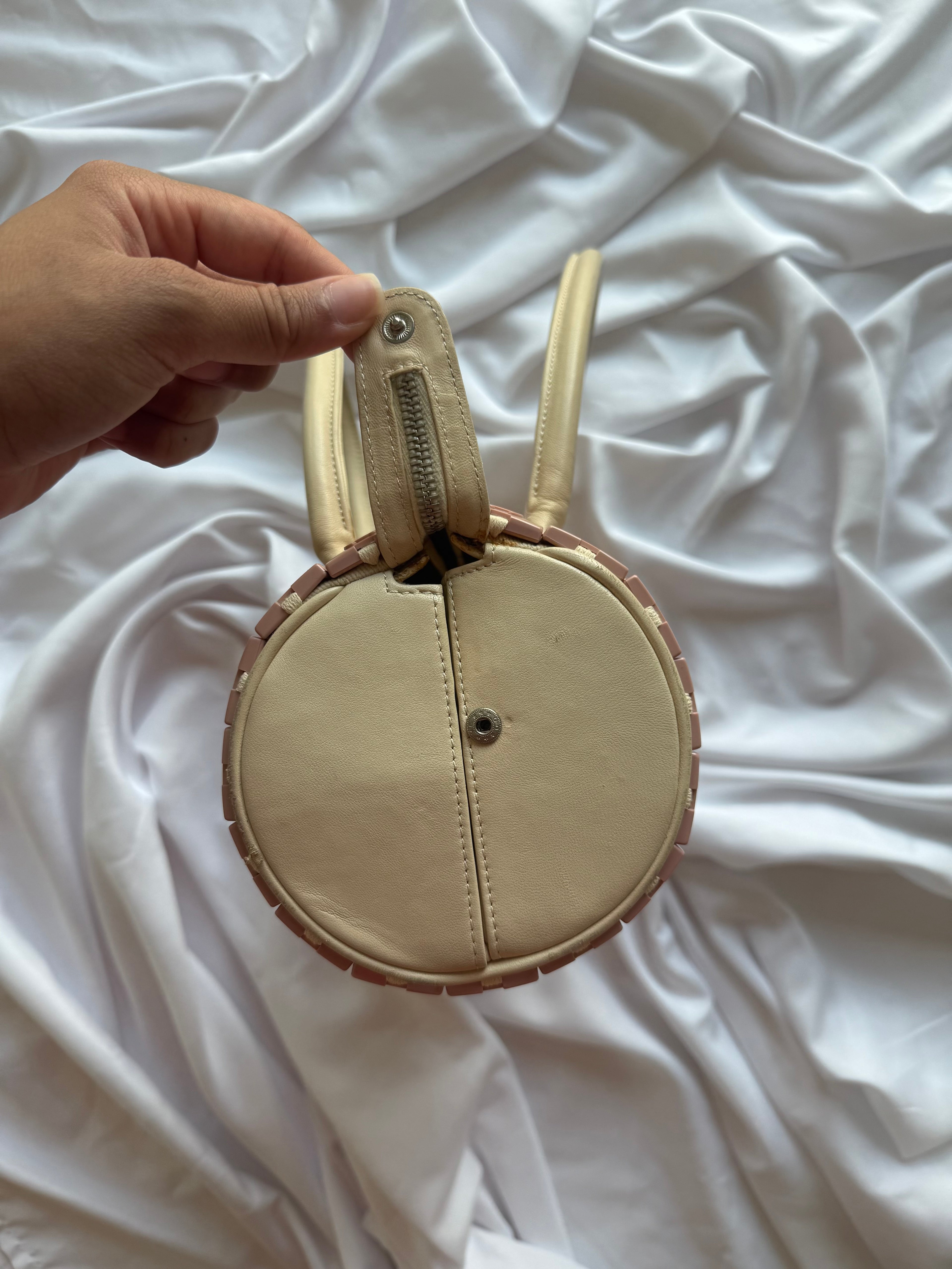 CHANEL PINK LUCITE CC PUZZLE BAG RARE