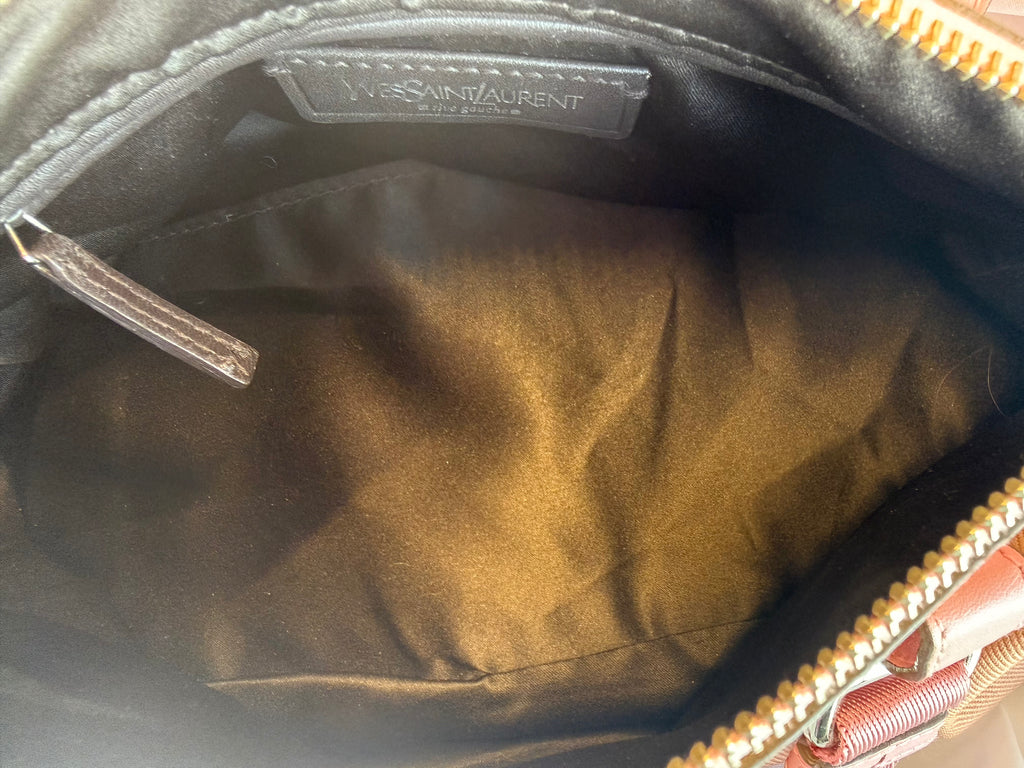 PINK YVES SAINT LAURENT RIVE GAUCHE SHOULDER BAG